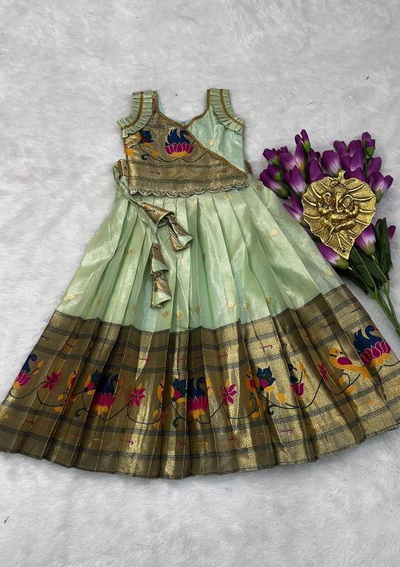 NEW LAUNCING PAITHANI KIDS LEHENGA CHOLI simmer Indian clothing wholesale